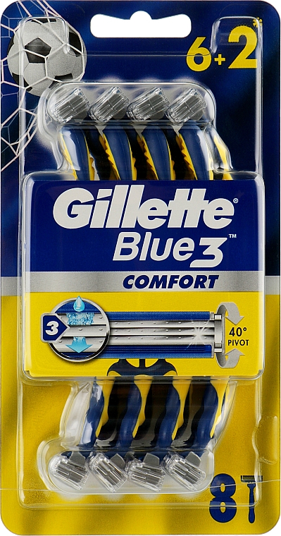 Einwegrasierer-Set 8 St. - Gillette Blue 3 Comfort — Bild N1