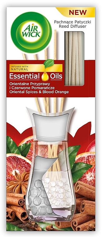 Raumerfrischer - Air Wick Essential Oils Reed Diffuser Oriental Spices & Blood Orange  — Bild N1