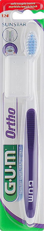 Zahnbürste weich violett - G.U.M Orthodontic — Bild N1