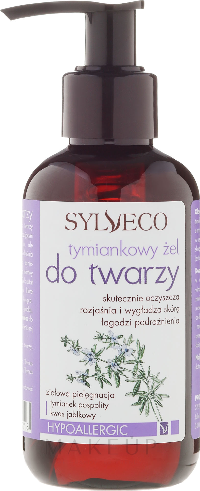 Gesichtswaschgel mit Thymian - Sylveco — Bild 150 ml