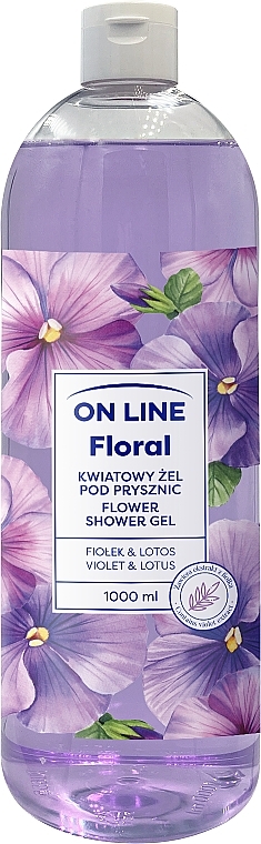 Duschgel Veilchen und Lotus - On Line Floral Flower Shower Gel Violet & Lotus — Bild N2