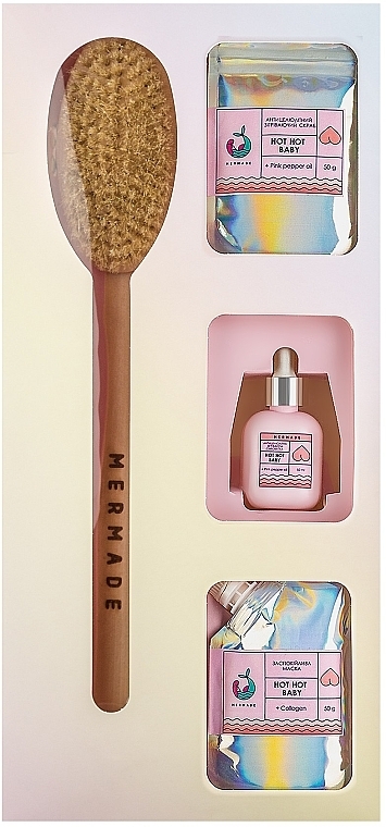 Set - Mermade Hot Hot Baby (b/ser/50ml + b/scrub/50g + b/mask/50g + brush) — Bild N1