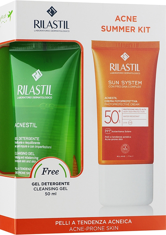 Set - Rilastil Acne Summer Kit (gel/50ml + cr/40ml) — Bild N1