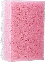 Duschschwamm quadratisch groß rosa - LULA — Bild N1