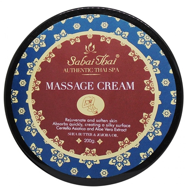 Massagecreme für den Körper mit Centella-Extrakt und Aloe Vera - Sabai Thai Jasmine Aroma Massage Cream — Bild N1