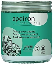 Düfte, Parfümerie und Kosmetik Dentalpulver Lakritz - Apeiron Dental Powder Licorice