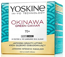 Düfte, Parfümerie und Kosmetik Aufbauende Anti-Falten Liftingcreme für das Gesicht mit grünem Kaviar - Yoskine Okinawa Green Caviar 70+