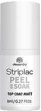Düfte, Parfümerie und Kosmetik Nagelüberlack mit Matteffekt - Alessandro International Striplac Top Coat Matt