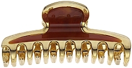 Haarkrebs Krabbe 9.5x 3.5 cm braun - Janeke Hair Clip — Bild N1