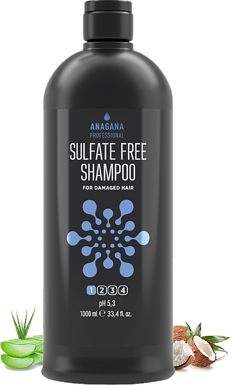 Sulfatfreies Shampoo für geschädigtes Haar - Anagana Sulfate Free Shampoo — Bild N2