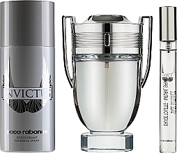 Paco Rabanne Invictus - Duftset (Eau de Toilette 100ml + Deospray 150ml + Eau de Toilette 10ml) — Bild N2