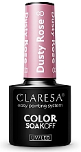 Gellack für Nägel - Claresa Dusty Rose Soak Off UV/LED Color — Bild N1