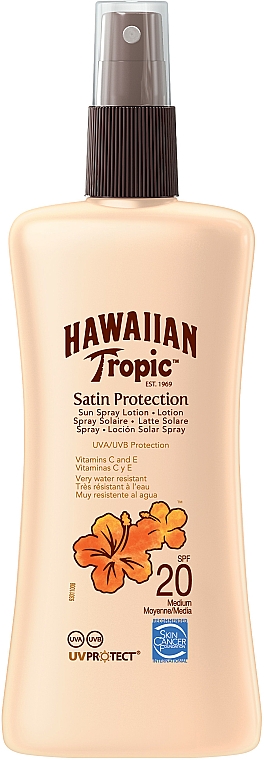 Sonnenschutzspray-Lotion SPF 20 - Hawaiian Tropic Satin Protection Sun Spray Lotion SPF 20 — Bild N1