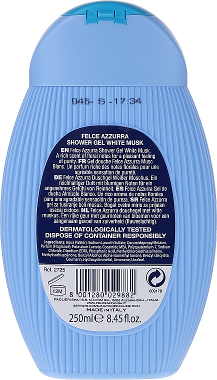 Mildes Duschgel mit weißem Moschus - Felce Azzurra Shower-Gel — Bild N2