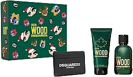 Düfte, Parfümerie und Kosmetik Dsquared2 Green Wood Pour Homme - Duftset (Eau de Toilette 100ml + Duschgel 100ml + Kartenetui 1St.)