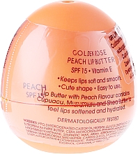 Düfte, Parfümerie und Kosmetik Lippenbutter mit Pfirsicharoma SPF 15 - Golden Rose Lip Butter SPF15 Peach