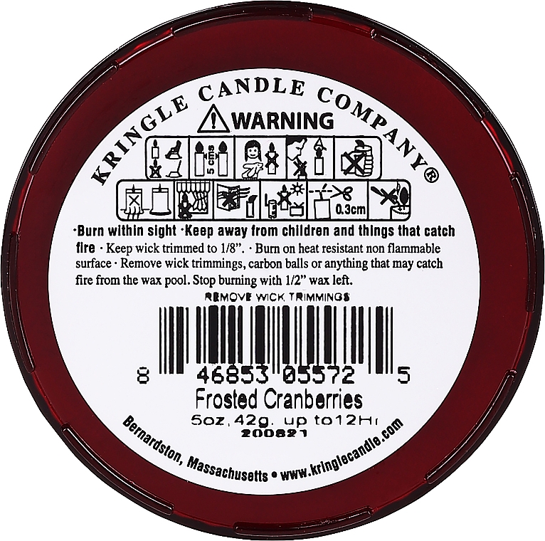 GESCHENK! Teekerze - Country Candle Frosted Cranberry Daylight — Bild N2