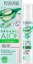 Feuchtigkeitsspendendes und straffendes Augenkonturgel mit Aloe und Kollagen (Roll-on) - Eveline Cosmetics Organic Aloe + Collagen — Bild N2