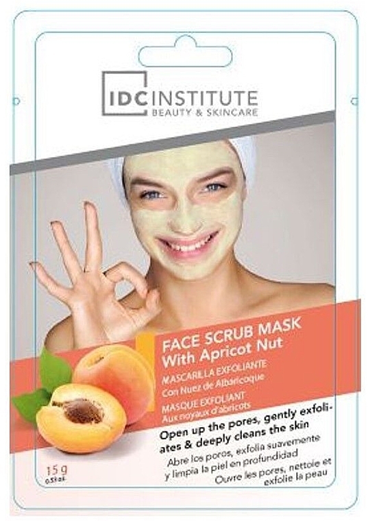 Gesichtspeeling-Maske mit Aprikosenkernen - IDC Institute Face Mask — Bild N1