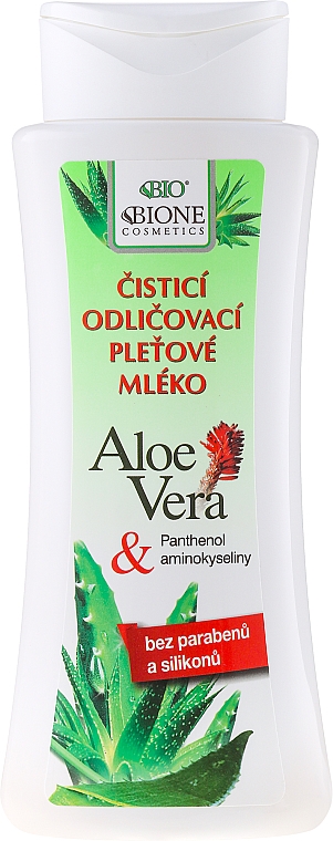 Gesichtslotion zum Abschminken mit Aloe Vera und Panthenol - Bione Cosmetics Aloe Vera Soothing Cleansing Make-up Removal Facial Lotion — Bild N1