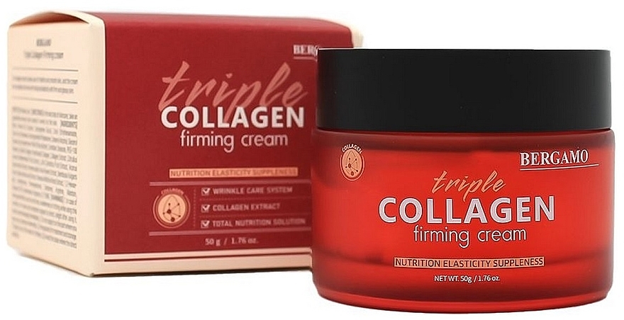 Straffende Gesichtscreme mit Dreifach-Kollagen - Bergamo Triple Collagen Firming Cream — Bild N2