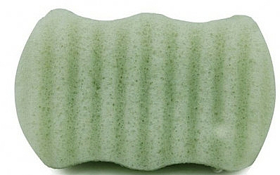 Peelingschwamm für Gesicht & Körper mit Konjak-Wurzel & grünem Tee - Bebevisa Konjac Sponge — Bild N1