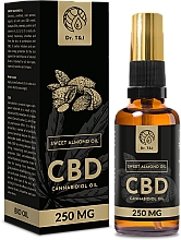 Düfte, Parfümerie und Kosmetik Natürliches süßes Mandelöl CBD 250 mg - Dr. T&J Bio Oil