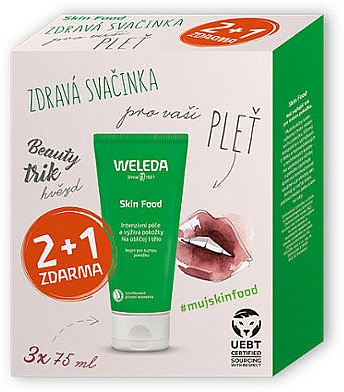 Gesichtspflegeset - Weleda Skin Food Multipack 2+1 (Gesichtscreme 3x75ml)