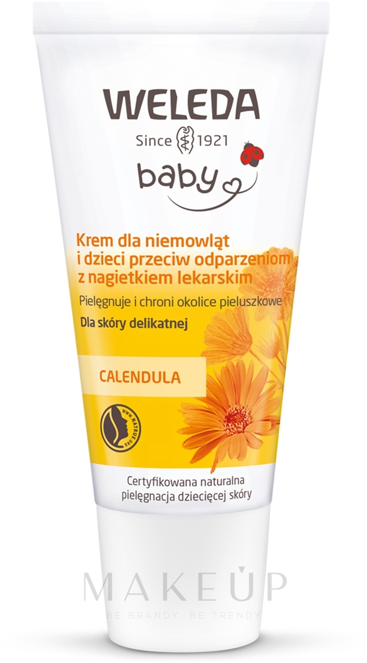 Schützende Baby-Zinkcreme für den Windelbereich mit Ringelblumenextrakt - Weleda Calendula Nappy Change Cream — Bild 30 ml