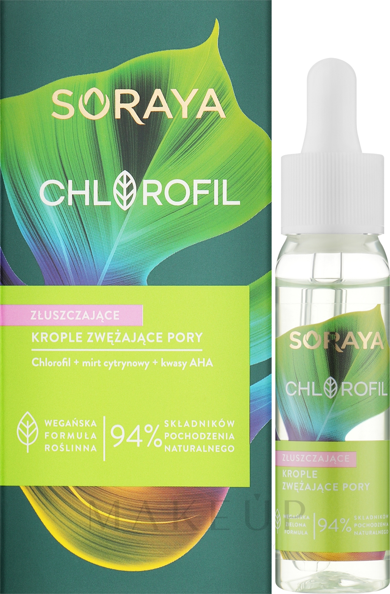 Porenverkleinernde Tropfen - Soraya Chlorofil Exfoliating Drops — Bild 30 ml