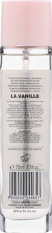 Bi-Es La Vanille - Parfümiertes Deodorant-Spray — Bild N2