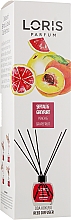 Düfte, Parfümerie und Kosmetik Raumerfrischer Pfirsich und Grapefruit - Loris Parfum Peach & Grapefruit Reed Diffuser