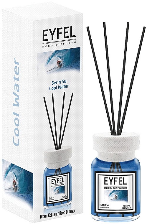 Raumerfrischer Kaltes Wasser - Eyfel Perfume Reed Diffuser Cool Water — Bild N1