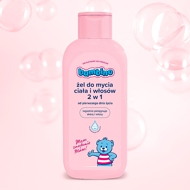 2in1 Shampoo und Duschgel für Kinder und Babys - NIVEA Bambino Shower Gel  — Bild N3