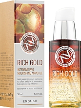 Düfte, Parfümerie und Kosmetik Revitalisierendes Serum mit goldenen Inhaltsstoffen - Enough Rich Gold Intensive Pro Nourishing Ampoule