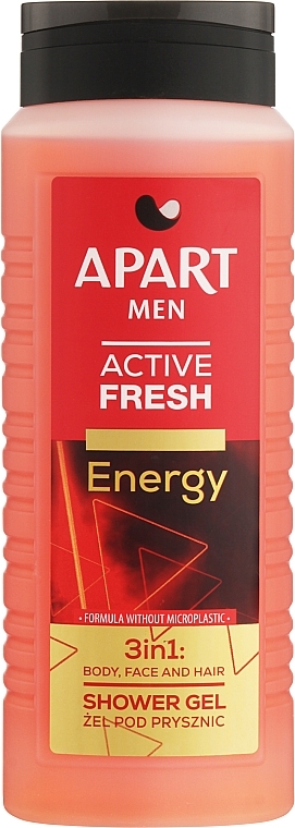 3in1 Duschgel - Apart Natural Men Active Fresh Energy Shower Gel  — Bild N1
