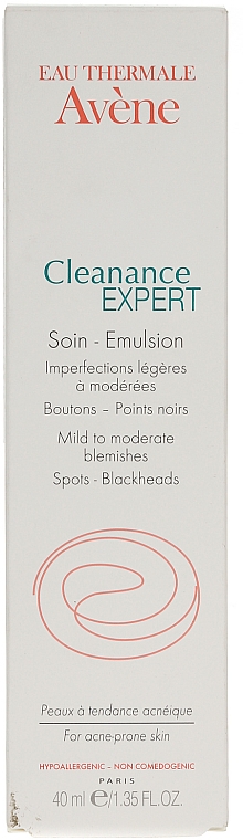 Gesichtsemulsion bei leichten bis mäßigen Hautunreinheiten und Spätakne - Avene Cleanance Expert Soin Emulsion