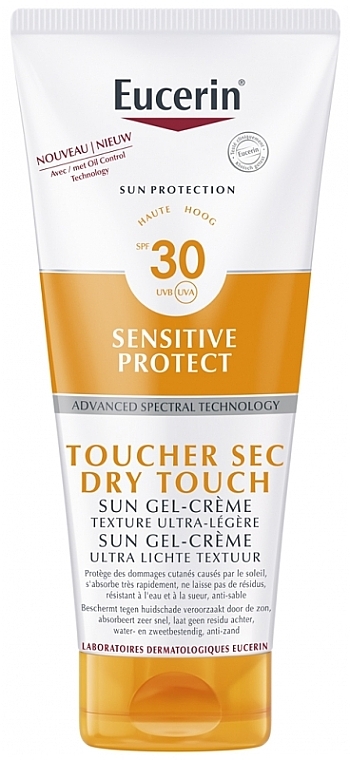 Sonnenschutzgel-Creme für empfindliche Haut SPF30 - Eucerin Sun Protection Sensitive Protect Sun Gel-Cream Dry Touch SPF 30 — Bild N1