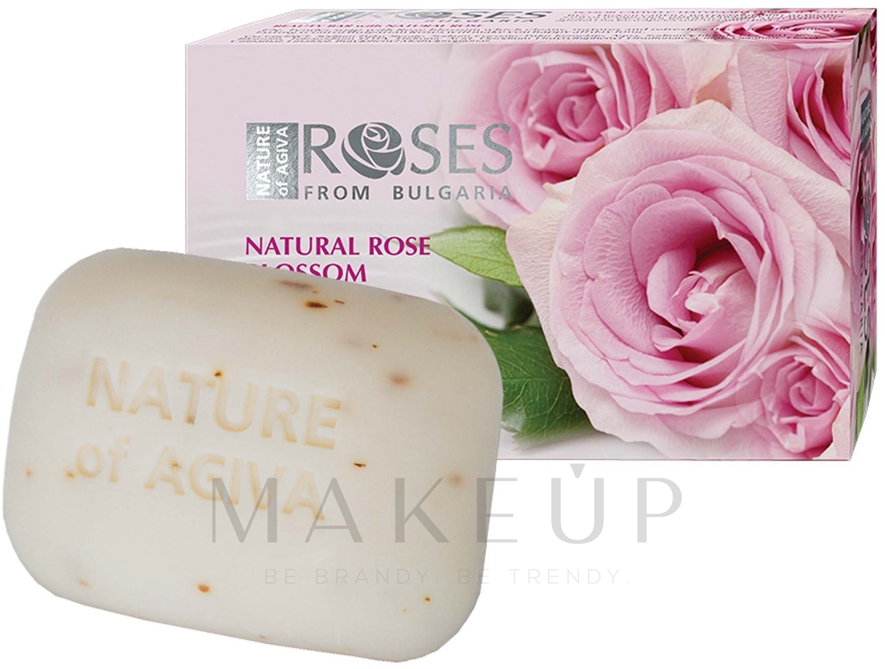 Naturseife mit Rosenblüte - Nature of Agiva Rose Soap — Bild 75 g