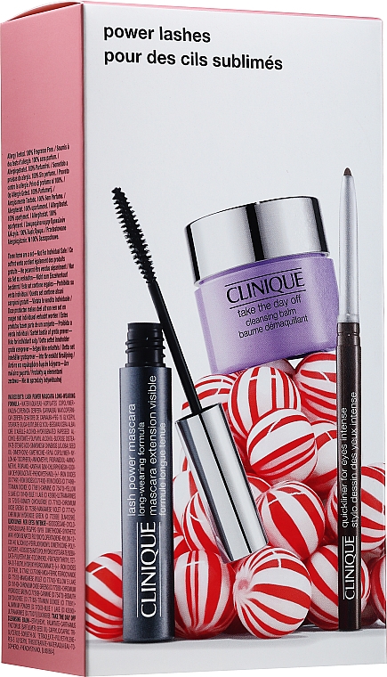 Make-up Set (Mascara 6ml + Reinigungsbalsam 15ml + Augenkonturenstift 0.14g) - Clinique Power Lashes — Bild N1