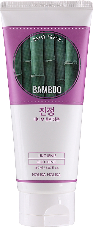 Gesichtsreinigungsschaum mit Bambusextrakt für fettige und Mischhaut - Holika Holika Daily Fresh Bamboo Cleansing Foam — Bild N1