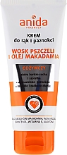 Düfte, Parfümerie und Kosmetik Hand- und Nagelcreme mit Bienenwachs und Macadamiaöl - Anida Pharmacy Hand Cream Macadamia Oil