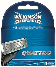 Düfte, Parfümerie und Kosmetik Ersatzklingen 4 St. - Wilkinson Sword Quattro Cartridge Razor Blades