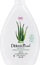 Handcremeseife mit Aloe ohne Spender - Dermomed Hand Wash Aloe With Hyaluronic Acid  — Bild N2