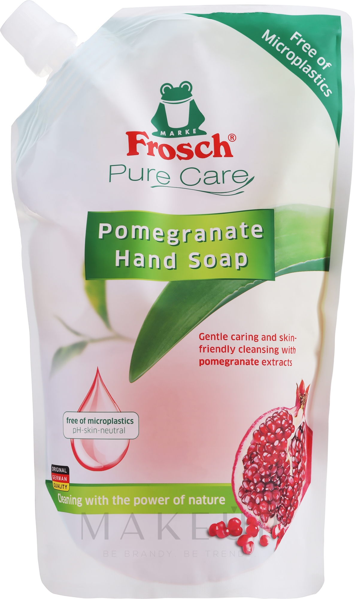 Frosch Pure Care Liquid Soap - Frosch Handseife mit Granatapfel- Extrakten (Doypack) — Bild 500 ml