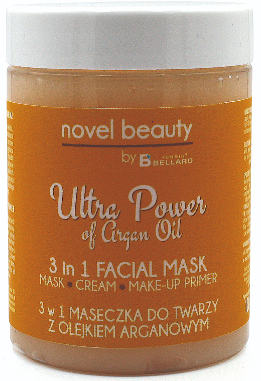 3in1 Gesichtsmaske mit Arganöl - Fergio Bellaro Novel Beauty Ultra Power Facial Mask — Bild N1