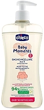 Düfte, Parfümerie und Kosmetik Shampoo-Gel für Körper und Haar für empfindliche Haut - Chicco Baby Moments