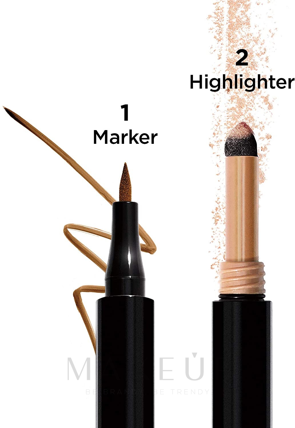 Augenbrauenmarker + Highlighter - Revlon Colorstay Brow Shape & Glow — Bild 255 - Soft Brown