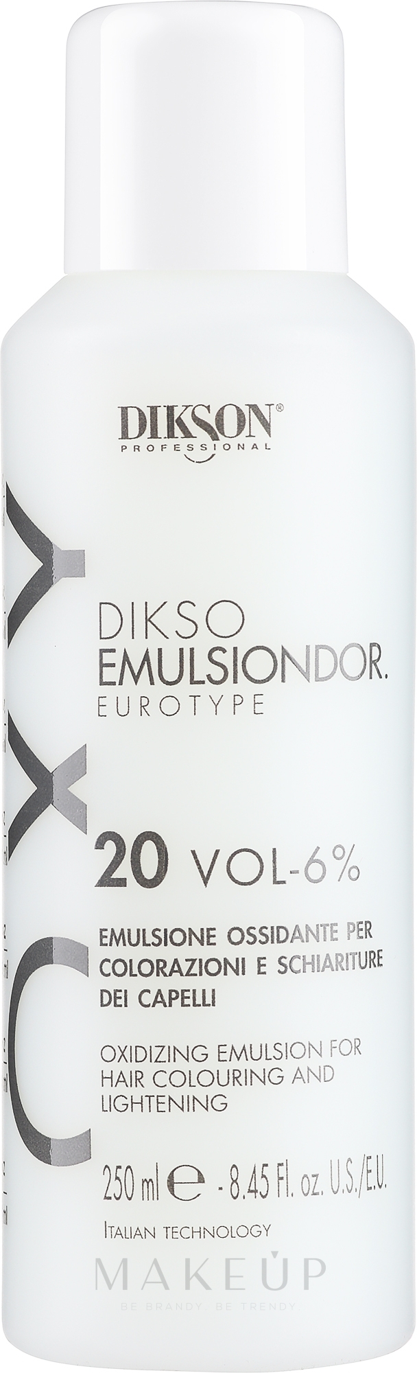 Cremiges Oxidationsmittel 6% - Dikson Tec Emulsion Eurotype — Bild 250 ml