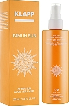 Düfte, Parfümerie und Kosmetik Regenerierender After Sun Körpernebel mit Aloe Vera - Klapp Immun Sun After Sun Aloe Vera Mist